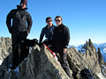 Fünffingerstöck 2'993 m mit Angi, Sepp und Stefan, Januar
